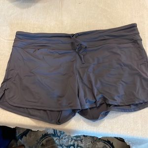 Athleta women’s swim shorts with liner